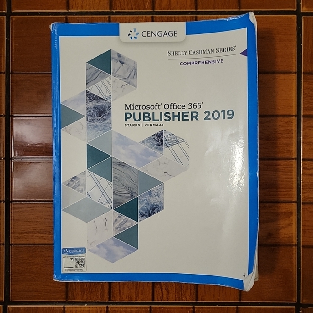 Cengage Microsoft Office 365 Publisher 2019. Shelly Cashman series
